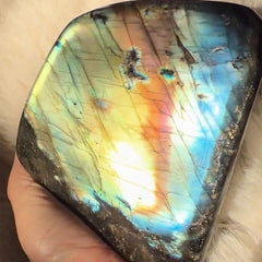 Rainbow Labradorite Large Decor Crystal 4.2"