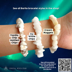 Barite Nugget Radiation Protection Bracelet