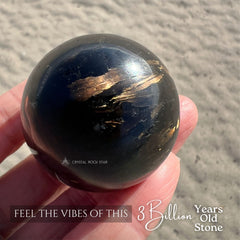 Premium Flash Greenland Nuummite Sphere