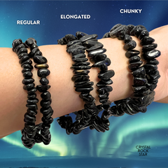 Genuine Nuummite Chip Bracelet - Various Styles