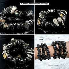 Genuine Greenland Nuummite Chip Bracelet