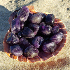 Amethyst Tumbled Stone Crystal 1" - 1.5" Brazil