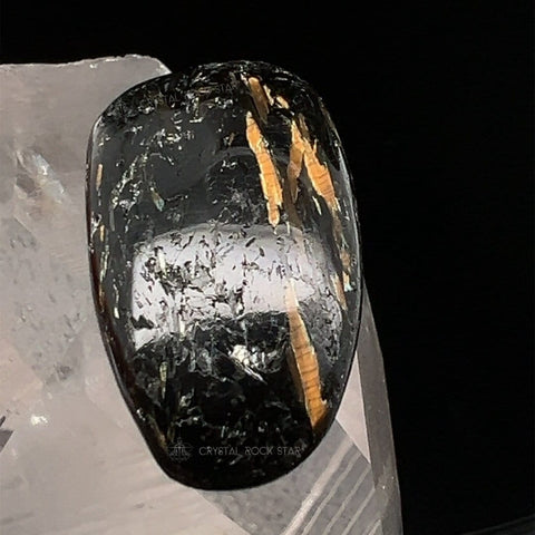 Authentic Nuummite Tumbled Stone 1.3" 12.8g
