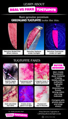 Tugtupite Triangle Silver Pendant - UV Reactive