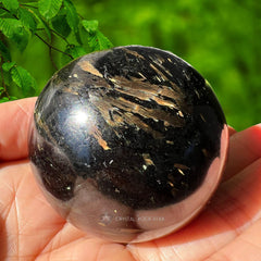 Nuummite Sphere Greenland Crystal Ball