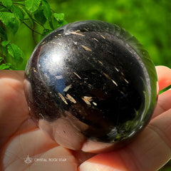 Nuummite Sphere Greenland Crystal Ball