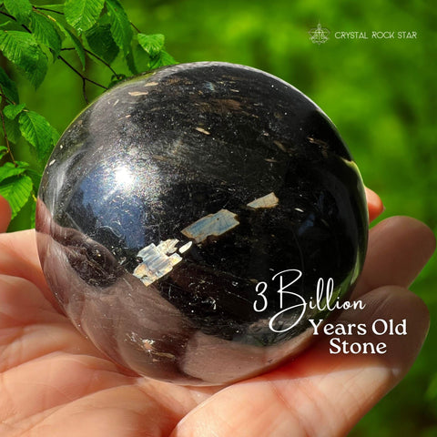 Nuummite Sphere Greenland Crystal Ball