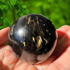 Nuummite Sphere Greenland Crystal Ball