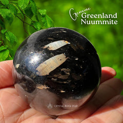 Nuummite Sphere Greenland Crystal Ball