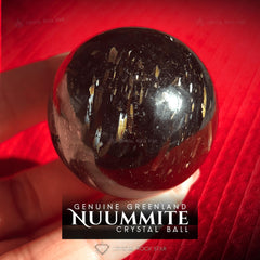 Premium Greenland Nuummite Stone Sphere