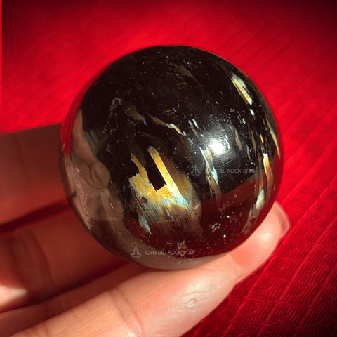 Premium Greenland Nuummite Stone Sphere