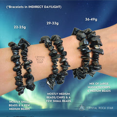 Genuine Greenland Nuummite Chip Bracelet