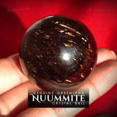 Rare Greenland Nuummite Sphere