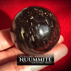 Greenland Nuummite Shooting Stars Sphere