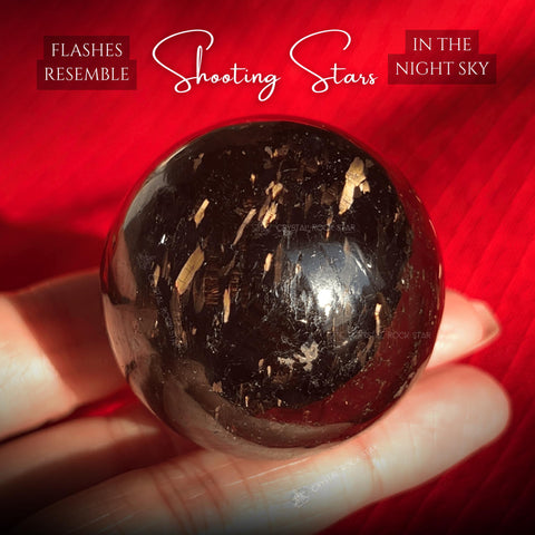 Genuine Nuummite Gold Flash Sphere