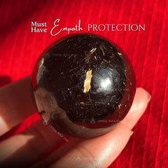 Greenland Nuummite Gold Flash Sphere