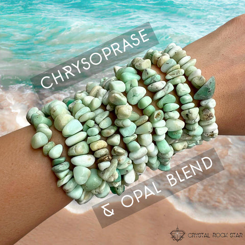 Chrysopal Chip Bracelet Chrysoprase Opal