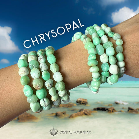 Chrysopal Nugget Bracelet Chrysoprase Opal