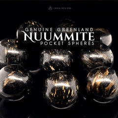 Genuine Greenland Nuummite Pocket Sphere