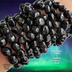 Genuine Greenland Nuummite Nugget Bracelet