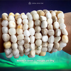 Barite Nugget Radiation Protection Bracelet