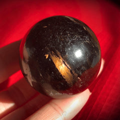 Premium Flash Greenland Nuummite Sphere