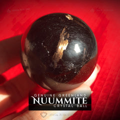 Premium Flash Greenland Nuummite Sphere