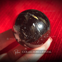 Premium Greenland Nuummite Stone Sphere