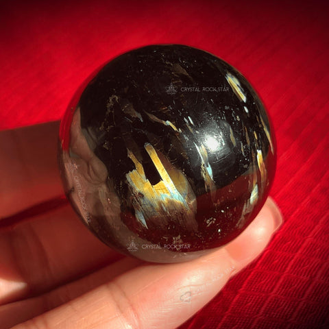 Premium Greenland Nuummite Stone Sphere