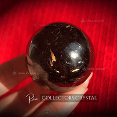 Greenland Nuummite Gold Flash Sphere