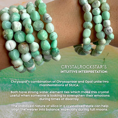 Chrysopal Nugget Bracelet Chrysoprase Opal