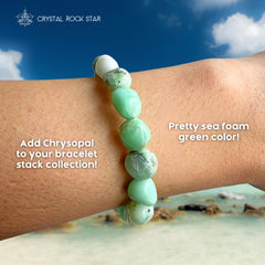 Chrysopal Nugget Bracelet Chrysoprase Opal