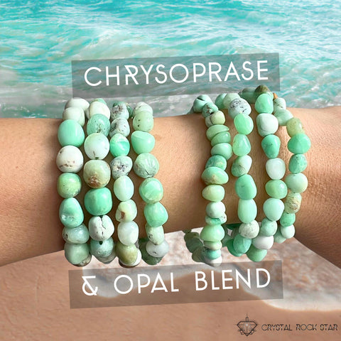 Chrysopal Nugget Bracelet Chrysoprase Opal