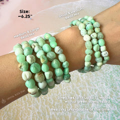 Chrysopal Nugget Bracelet Chrysoprase Opal