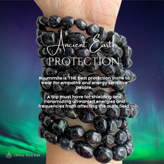 Genuine Greenland Nuummite Nugget Bracelet