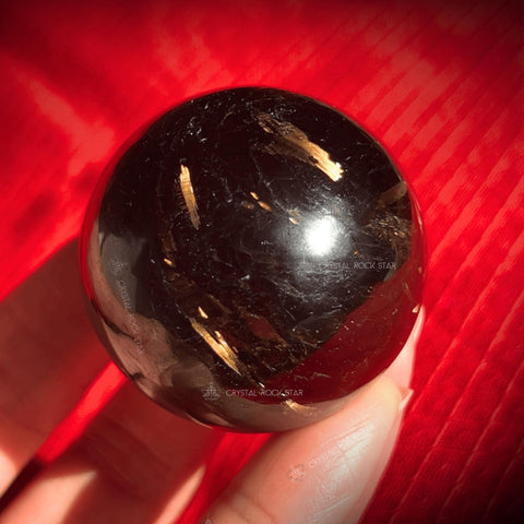 Genuine Greenland Nuummite Sphere