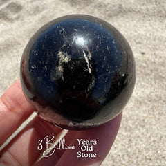 Genuine Greenland Nuummite Sphere