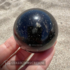 Genuine Greenland Nuummite Sphere