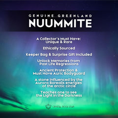 Genuine Greenland Nuummite Tumbled Stone