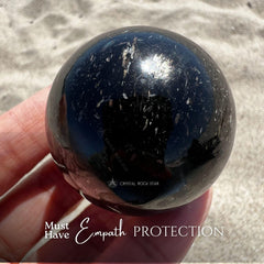 Genuine Greenland Nuummite Sphere