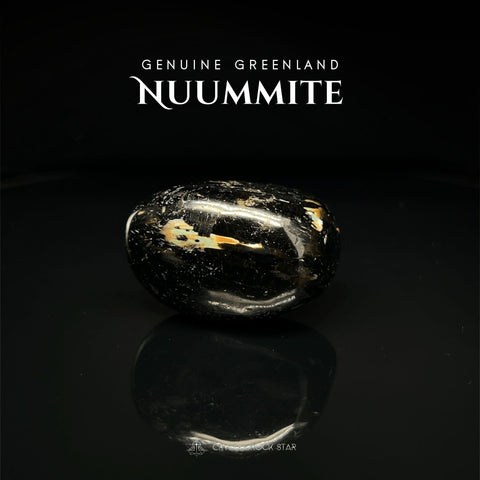 Genuine Greenland Nuummite Tumbled Stone