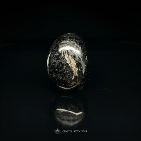 Nuummite Rare Blue Gold Flash Tumble Stone
