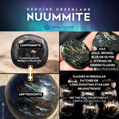 Flashy Nuummite Tumbled Stone 1.1" 15g