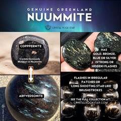 Rare Blue Flash Nuummite Tumbled Stone