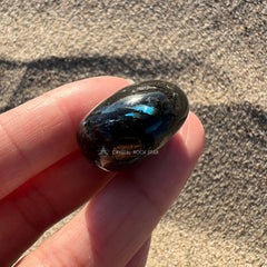 Rare Blue Greenland Nuummite Tumbled Stone