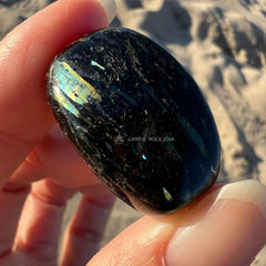 Rare Blue Greenland Nuummite Tumbled Stone