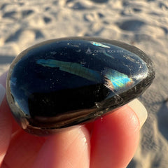 Premium Flash Nuummite Tumbled Stone