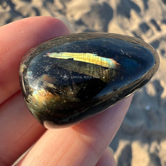 Premium Flash Nuummite Tumbled Stone