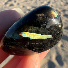 Premium Flash Nuummite Tumbled Stone