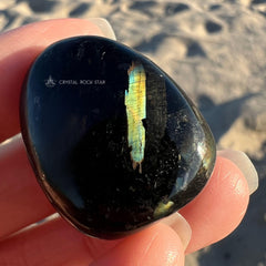 Premium Flash Nuummite Tumbled Stone